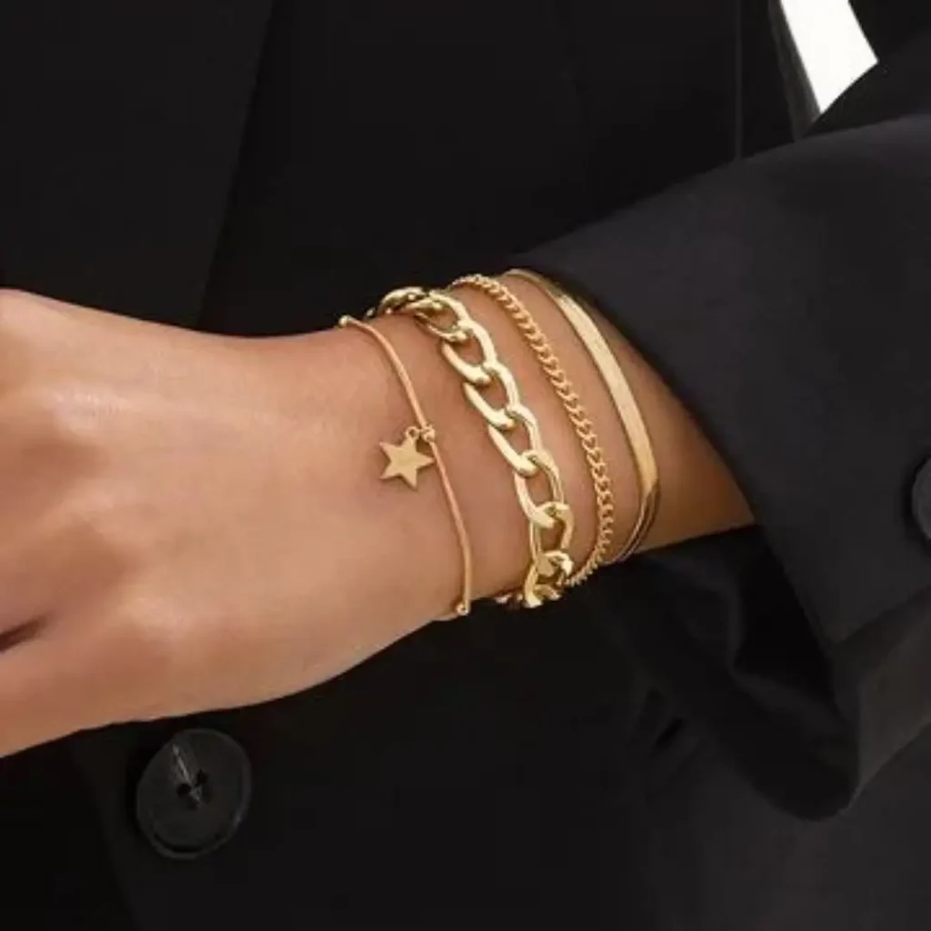دستبند طلا طرح ستاره