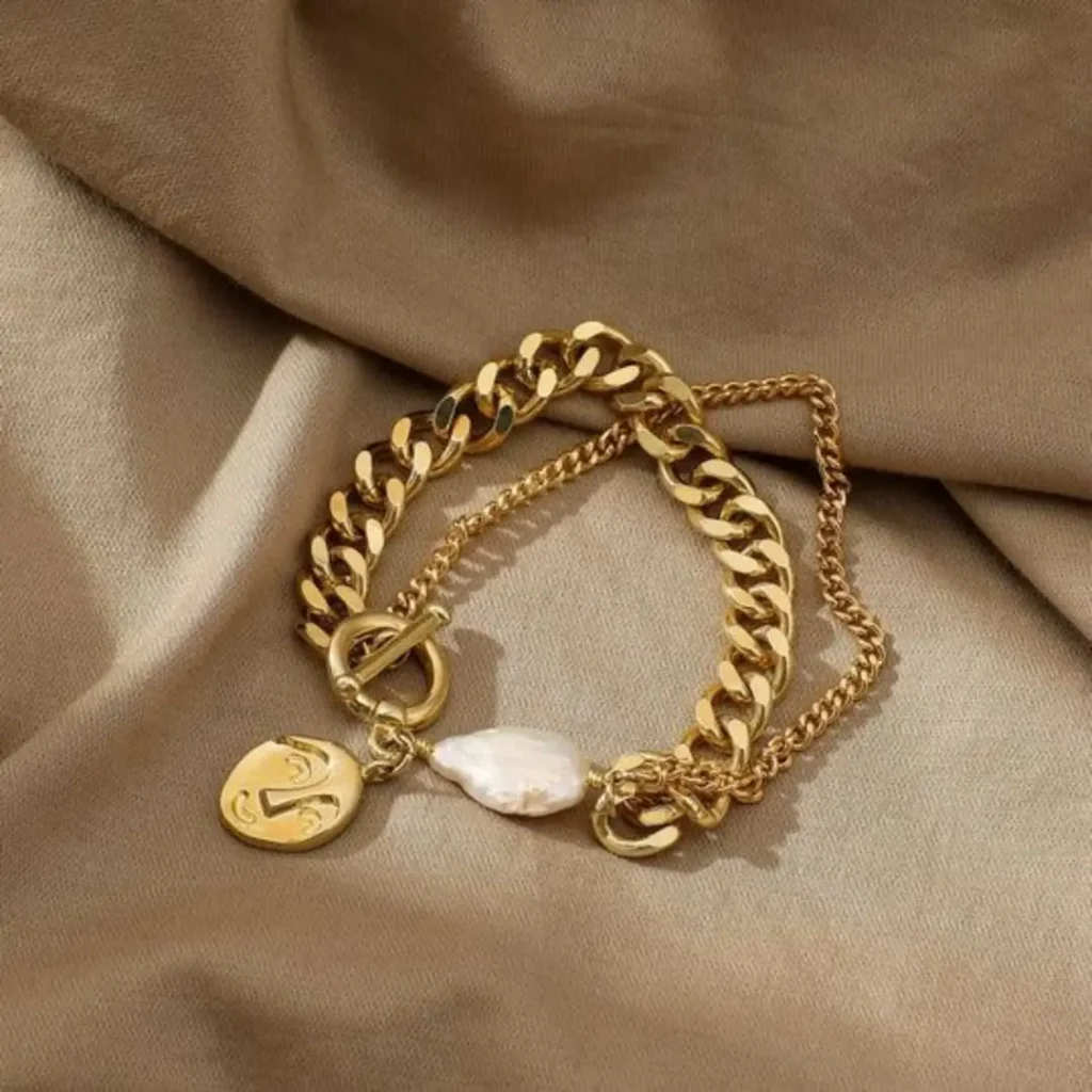 دستبند طلا با قفل تیفانی