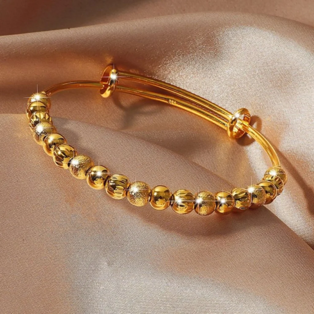 دستبند طلا با گوی البرنادو