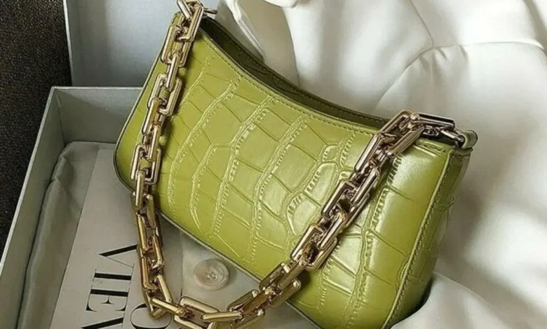 کیف چرم دخترانه به رنگ سبز