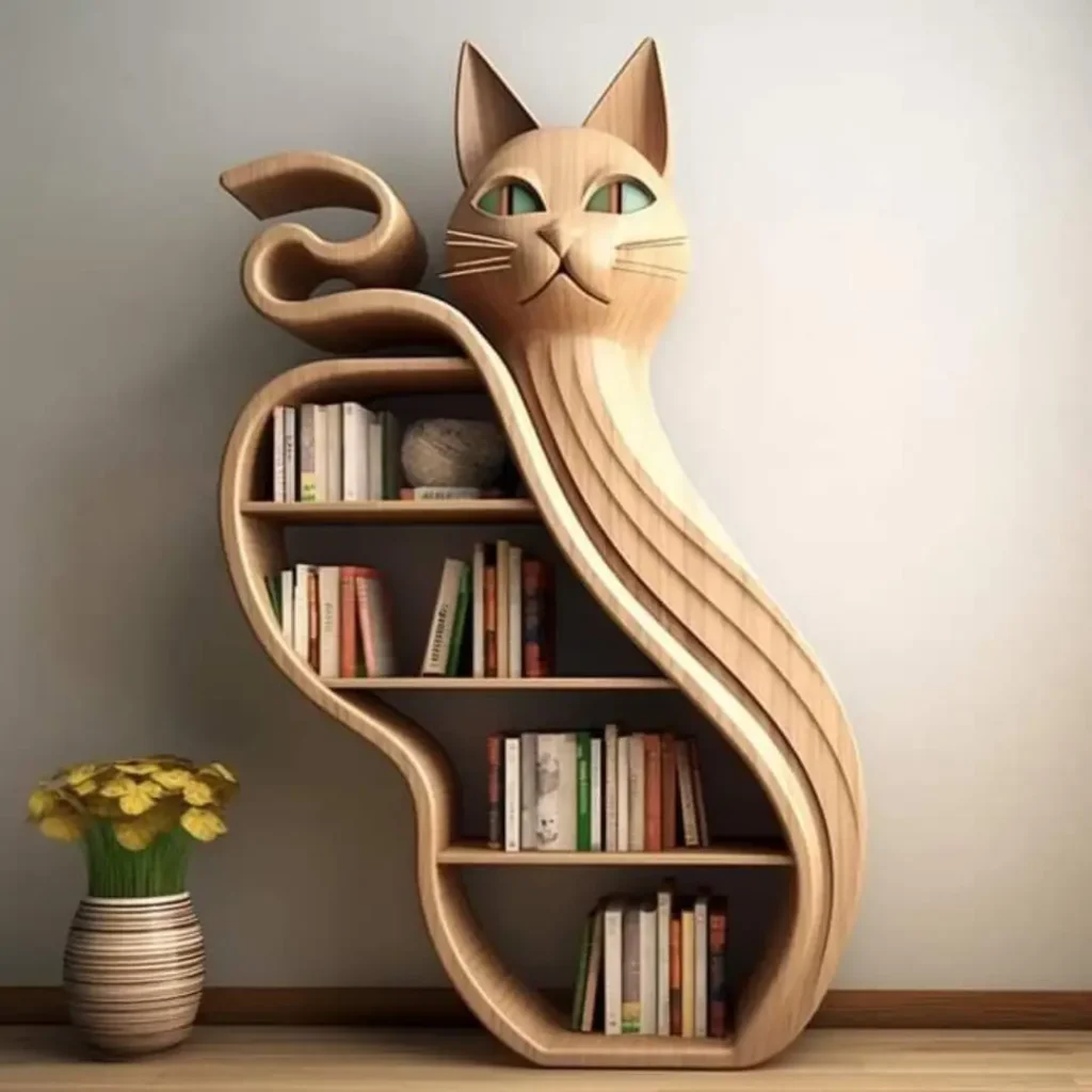 جدیدترین مدل های کتابخانه طرح گربه
