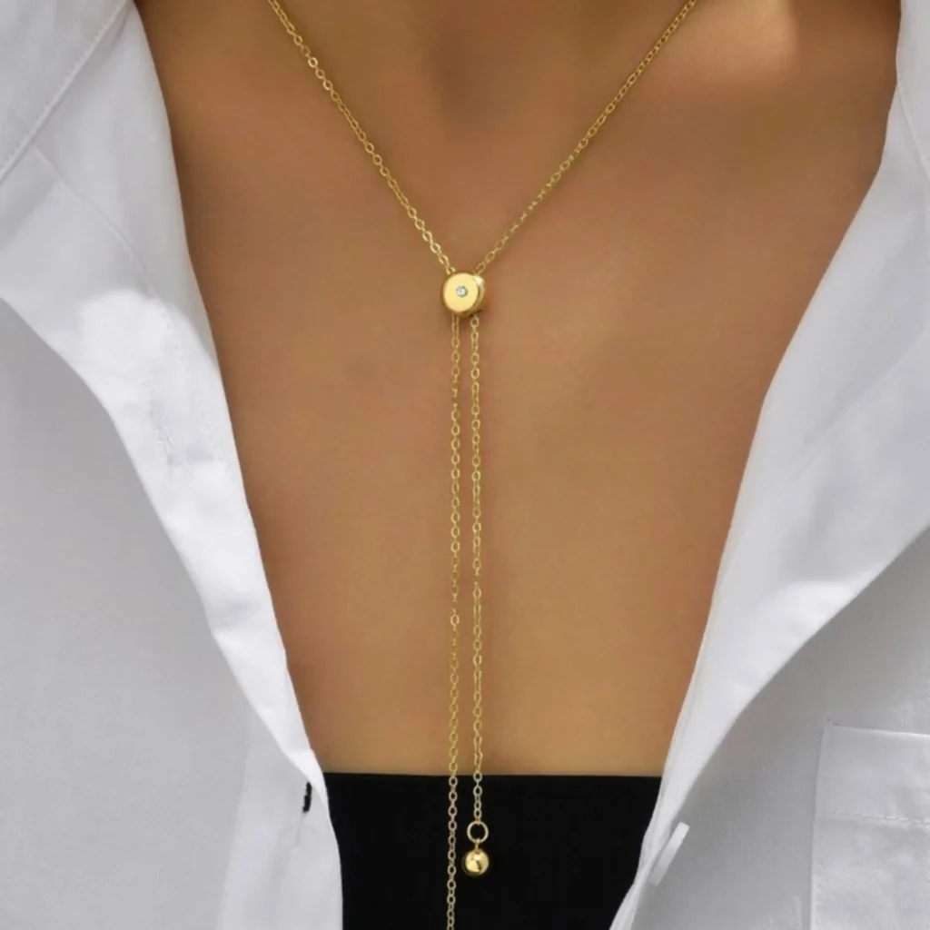 گردنبند زنجیری دخترانه با آویز