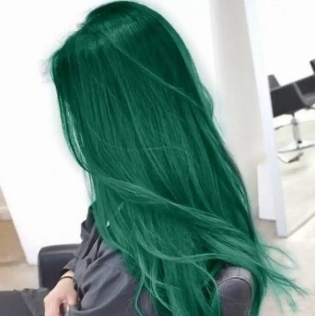 رنگ مو فانتزی سبز