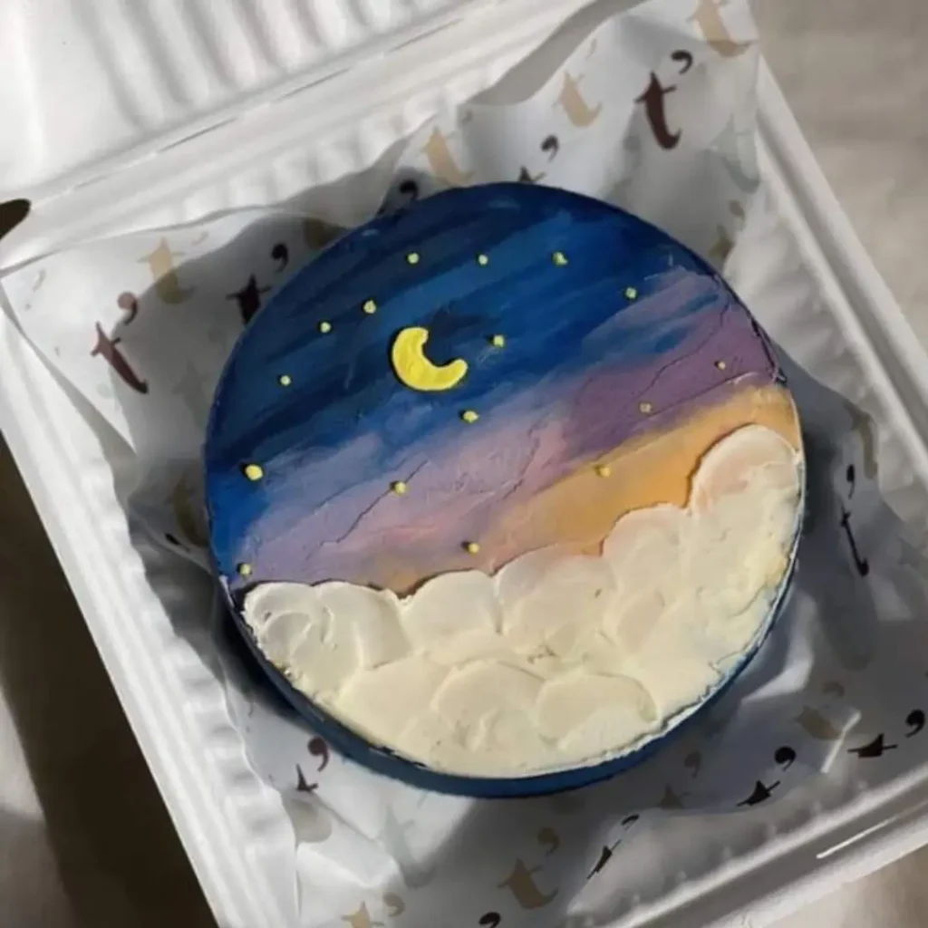 کیک تولد ماه و ستاره