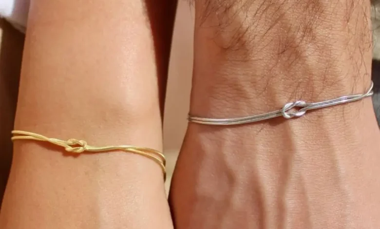 دستبند طلا ست عاشقانه