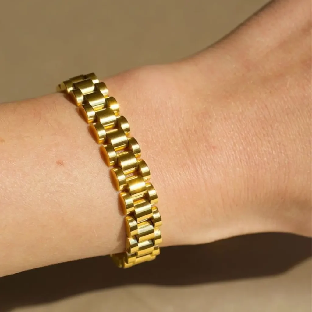 دستبند طلا زنانه طرح رولکس