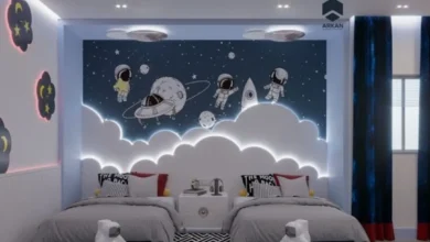 اتاق خواب بچگانه فضایی